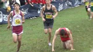 Dramatic finish at High School State Cross Country Championship [upl. by Yerocaj]