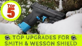 TOP 5 Best MampP Shield Upgrades ► Smith amp Wesson Shield Performance Upgrades [upl. by Messab]