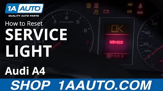 How to Reset Service Light 0409 Audi A4 [upl. by Nepets]