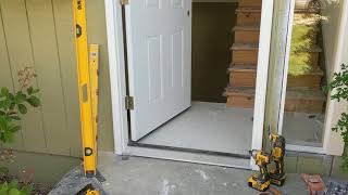 Jeld Wen Front Door Installation  Really crappy products and craftsmanship PART 1 [upl. by Bodrogi457]