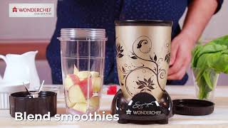 Wonderchef Nutri Blend CKM Champagne  Mixer Grinder Blender Juicer amp Chopper all in 1 [upl. by Elynad658]