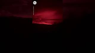 Mauna Loa volcano erupts in Hawaii  USA TODAY Shorts [upl. by Ecilayram]