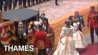 Princess Diana  Royal Wedding  1981 [upl. by Ellehcyar]