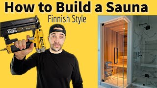 How to build a Sauna Finnish Style  Cost to Build [upl. by Neelrahs633]