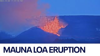 Mauna Loa volcanic eruption in Hawaii [upl. by Nylekcaj]