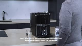 Siemens EQ 300 Kaffeevollautomat Erstbenutzung Anleitung [upl. by Nitnilc]