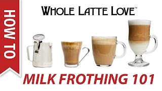 Milk Frothing for Beginners [upl. by Yecats]