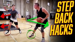 4 UNSTOPPABLE Step Back Moves for INSANE Separation  Basketball Shooting Tips [upl. by Schellens]