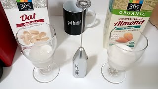 Oat Milk vs Almond Milk part 2 Frothing Test [upl. by Shana]