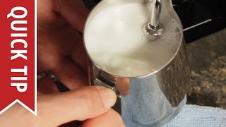 How to AutoFroth Milk for Lattes [upl. by Enywtna]