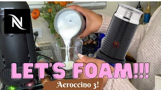 How To Foam Milk With Aeroccino 3 Make Coffee With Foam Tips amp Tricks  Easy Foamed Latte Recipe [upl. by Nowujalo745]