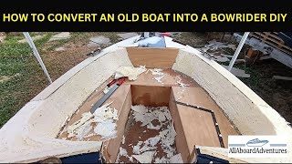 Boat conversion into Bowrider [upl. by Derfnam]