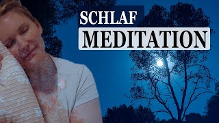 Meditation TIEF SCHLAFEN im Wald zum Einschlafen amp Durchschlafen mit BINAURAL Affirmationen [upl. by Ambrosane]