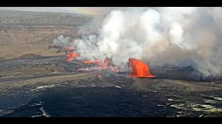 Kīlauea Volcano Hawaii Halemaʻumaʻu crater [upl. by Nnyleuqaj]