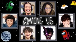 Among Us with Gaten Matarazzo Noah Schnapp Valkyrae Sykkuno Corpse Husband amp More  Tonight Show [upl. by Storm]