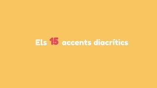 Els 15 accents diacrítics [upl. by Stoffel]