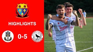 Caerleon 05 Cwmbrân Town  Gwent FA Senior cup  Quarter final highlights [upl. by Mochun142]